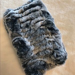 New Rex Rabbit black/gray knit Headband